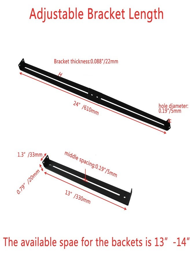 VANROUG Drawer Repair Kit, Furniture Repair Accessory Bracket Middle Mount to Reinforce and Repair Breakage, for Wood/Particleboard/MDF Chest of Drawers - Screws Included - Image 2